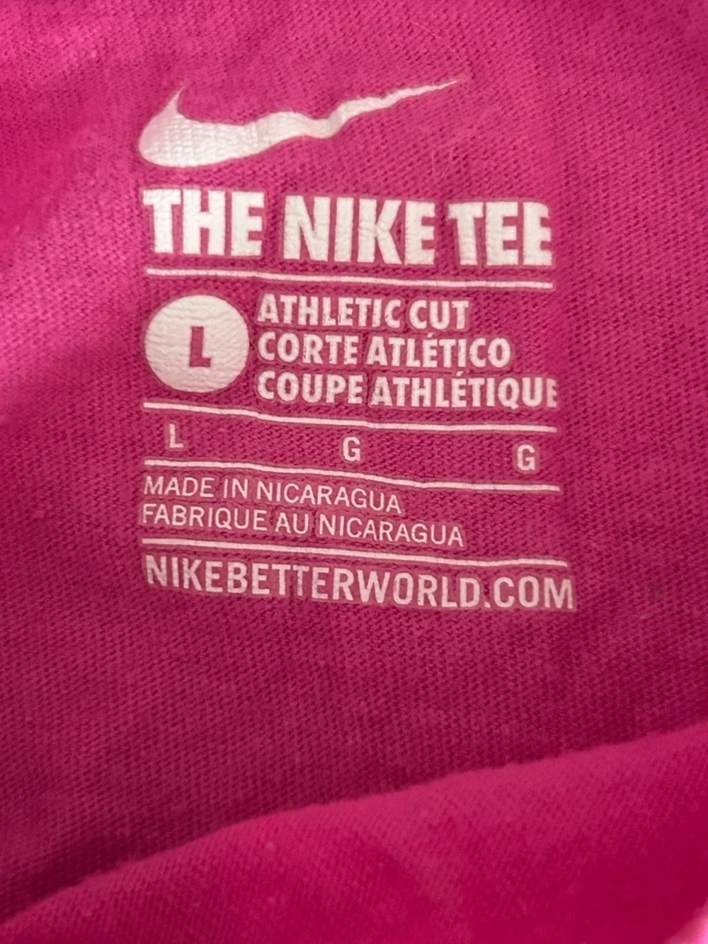 Nike Women's Magenta Short Sleeve Logo Tee​​